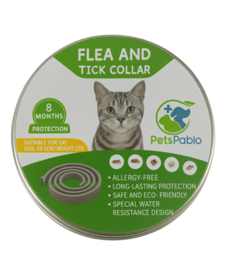 Ayarlanabilir Kedi Pire Kene Önleyici Tasma 39.5 cm – 8 Ay Koruma